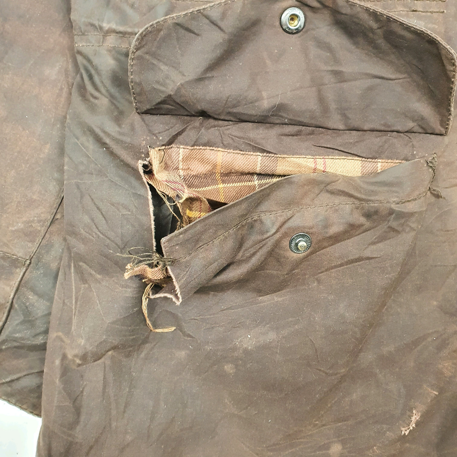 BARBOUR Wax Jacket Coat Sapper Mens L image 4
