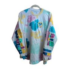 Disney Parks Walt Disney World 2022 Spirit Jersey Tie Dye Splatter Adult Size L