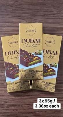 3x BeeMax Dubai Style Chocolate Bar with Pistachio & Kadayif Cream  (3 x 3.36oz)