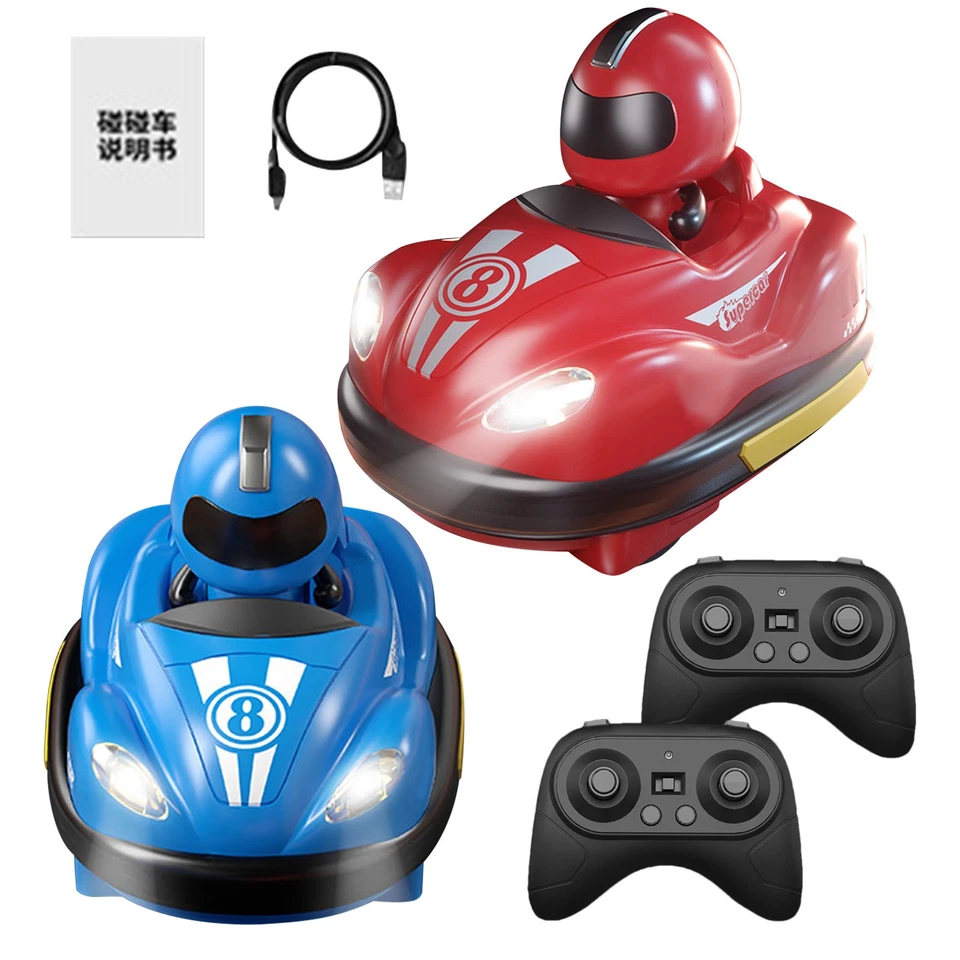 Bumper Car Set - 2 Player - Remote Control - Ejection Doll Kart Car Boy Toy Kit  - Image 2 of 4