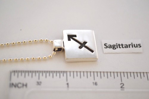 Horóscopo de plata esterlina 925 signo estrella signo superior con cadena de plata esterlina - Imagen 52 de 72
