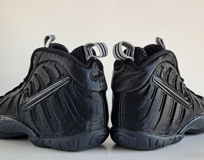 NIKE FOAMPOSITE LITTLE POSITE PRO ''BLACK CAT'' GS BOYS Sz 6Y = WMNS 7.5 Grey NWOB