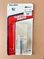 Bulldog Adhesive Cloth Picture Hangers Vintage Retro 4 Hooks Transparent 2.5 lbs