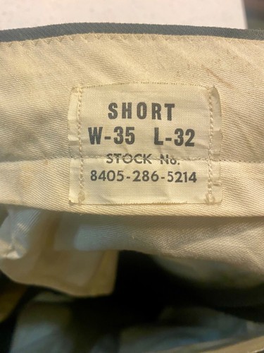 US Military Army Green Coat/Jacket 37R & Pants 35x32 Bancroft, Uniform Men - Picture 8 of 8
