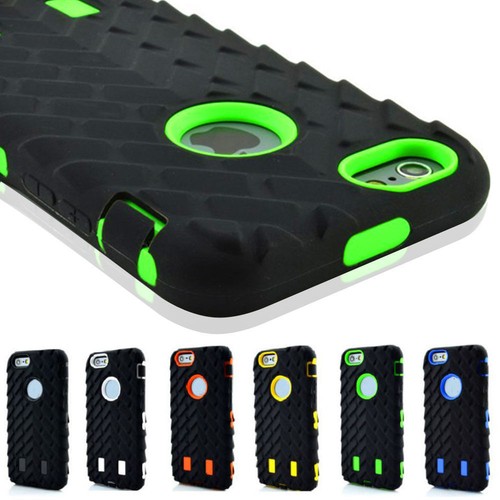 Shockproof Tyre Rubber Hybrid Heavy Duty Armor Case Cover For iPhone 7 8 6s Plus - Picture 6 of 24