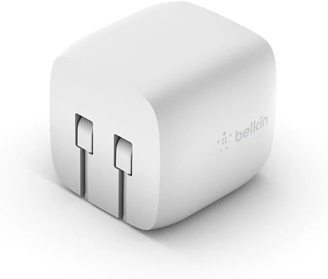 Belkin 30W GaN 壁式充电器 USB-C 转 USB-C 电缆 适用于 iPhone 15 Plus 15 Pro Max — 第 4/4 张图片