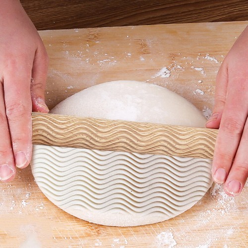 Rolling Pin Rod Wooden Embossed Baking Cookies Baking Tool DIY Clay Pottery Art - Picture 3 of 22