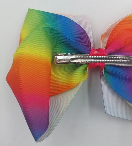Girls' JoJo Siwa Big Bow Hair Clip Rainbow - Picture 7 of 7
