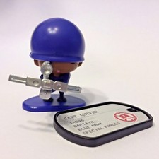 Awesome Little Green Men Blue Army Capt Quiver Series 1 094