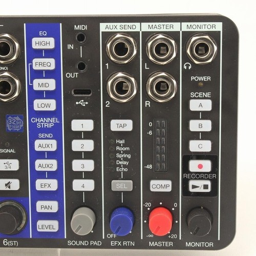 Zoom LiveTrak L6 10-Channel Digital Mixer Ultra-compact Recorder Multitrack Used - Picture 7 of 8
