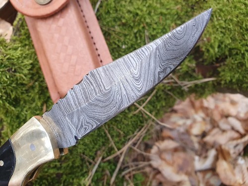 Damastmesser Taschenmesser Jagdmesser Damast-taschenesser  Klapp Rostfrei  (T53s - Bild 5 von 6