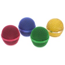 4pcs Microphone Mesh Grill Replacements Mesh Mic Grill Microphone