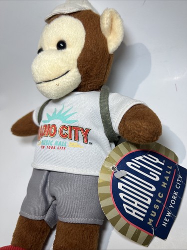 Vintage Radio City Music Hall New York NY Monkey Plush Stuffed Animal Toy - Picture 3 of 18