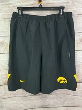 NEW Men’s Nike Flex On Field Iowa HAWKEYES Black Gold Shorts  - Several Sizes