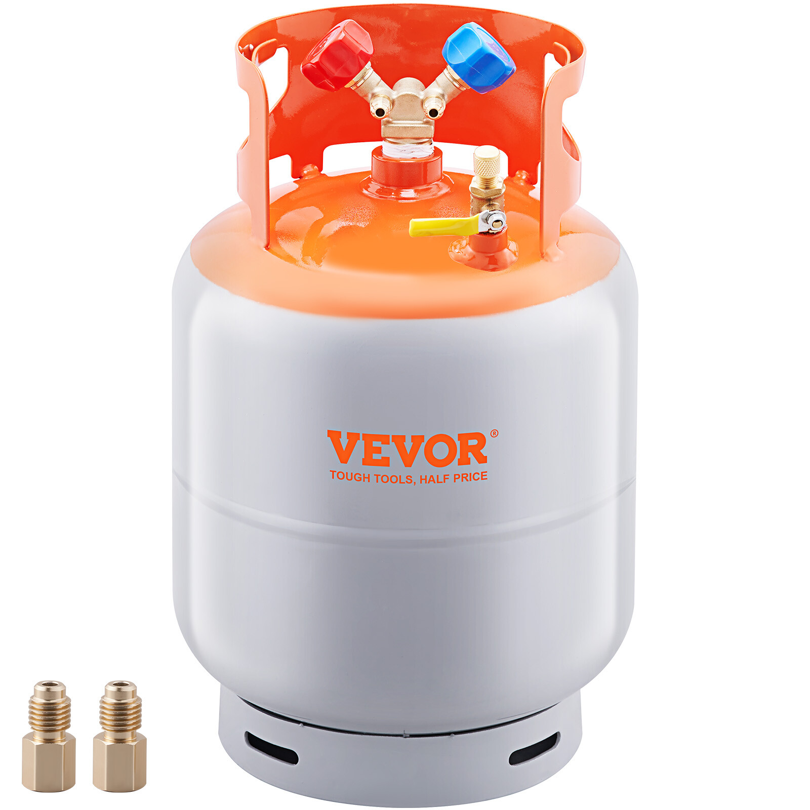 Bouteille de récupération frigorigène VEVOR 22,7kg cylindre gaz réfrigérant 400PSI
