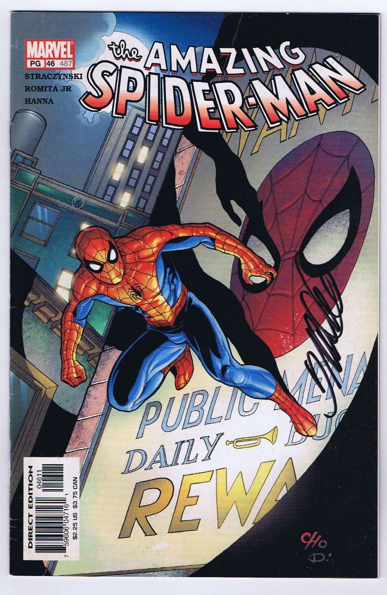 Amazing Spider-Man #46 / 487 VF Signed w/COA Frank Cho 2002 Marvel