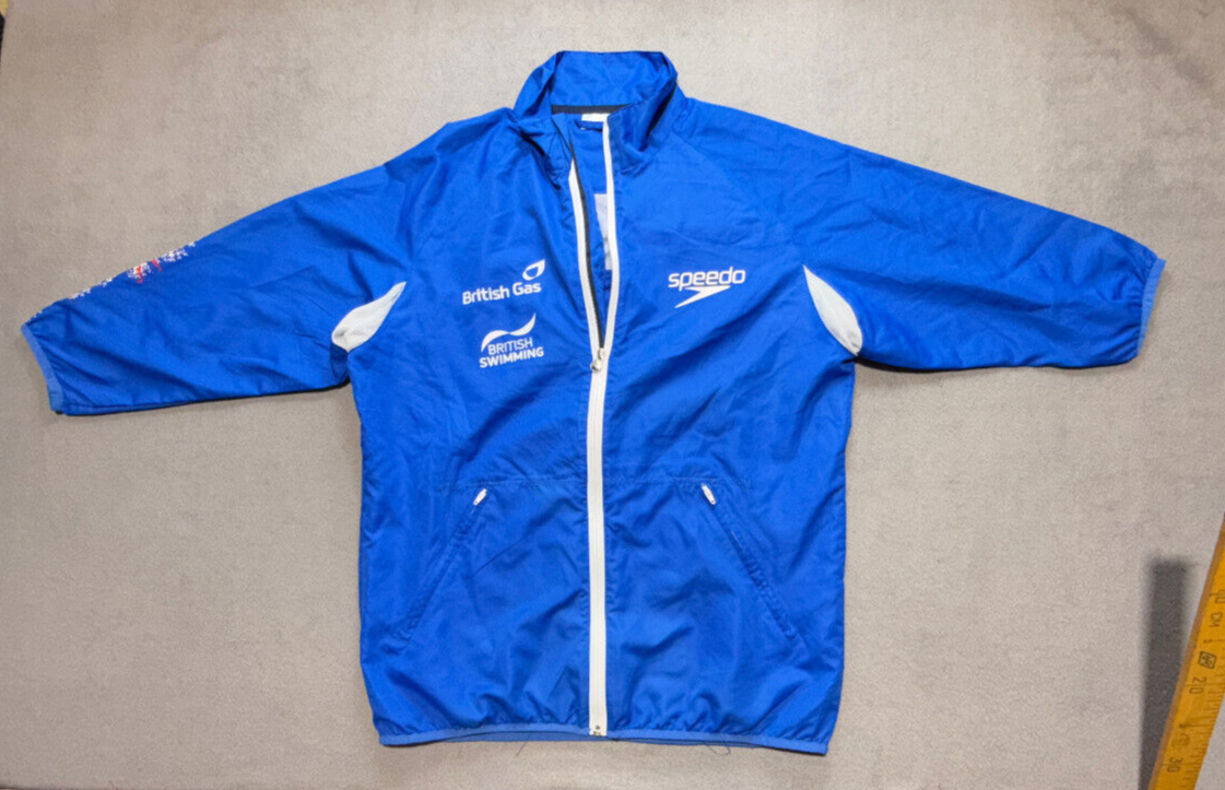 speedo British Swimming Team Blue Top Great Britain size L Blue