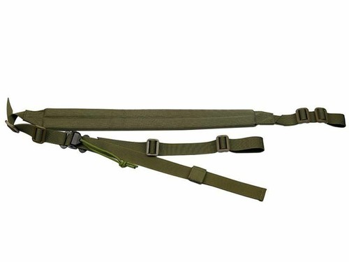 Cabestrillo acolchado táctico de ajuste rápido de 2 puntos, negro, verde, coyote, camuflaje - Imagen 3 de 8