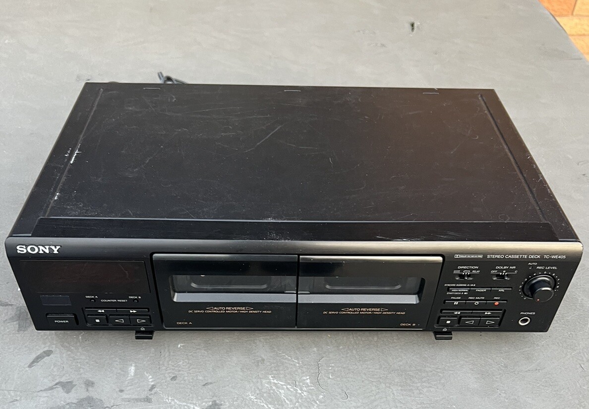 Sony Tc-we405 Dual Stereo Cassette Tape Deck Vintage 1997 for sale