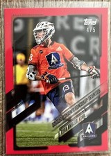 2021 Topps Premier Lacrosse Ryan Ambler #57 4/5 Red Parallel