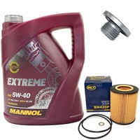 MotoröL Set 5W-40 5 Liter + ÖLfilter SH 426 P + Schraube FüR BMW 3Er X5 E46 E53