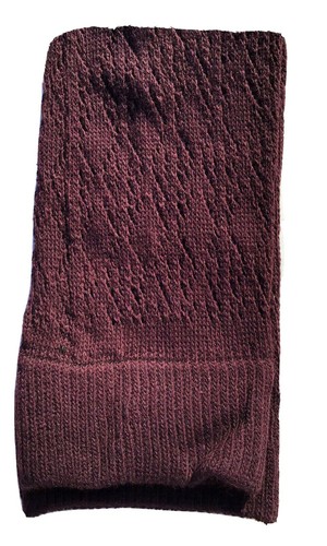 NWT~ TAHARI ~2 pr Women's Dark Wine Patterned Knit Over the Knee Socks ~ Sz 9-11 - Picture 2 of 4