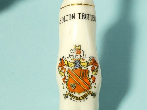 Carlton Ware 1914 crestado China Bolton Trotter J. Recuerdos de lectura para librero - Imagen 7 de 8