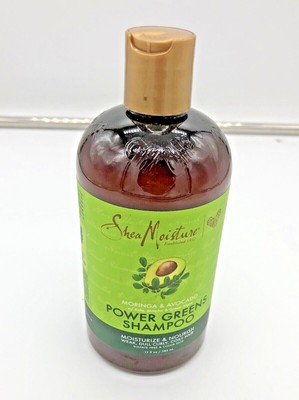 Shea Moisture Moringa & Avocado Power Greens Shampoo Sulfate Free 13 oz 