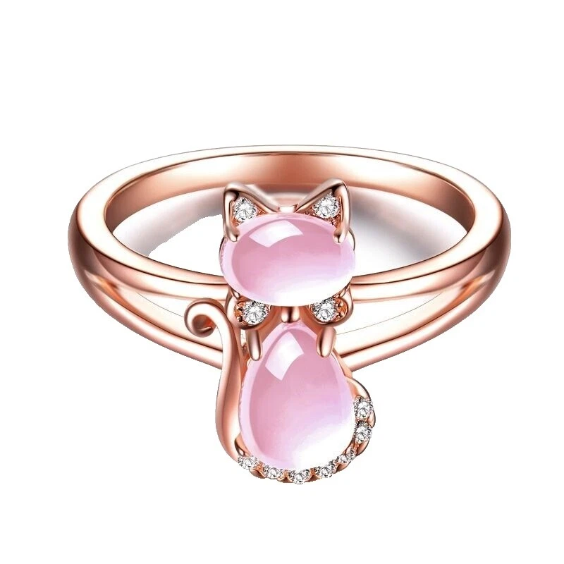 Модные медные кольца Opal