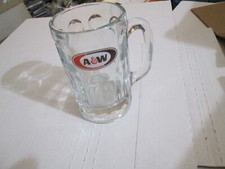 Large Heavy Glass A&W Root Beer Mug - Oval Em...