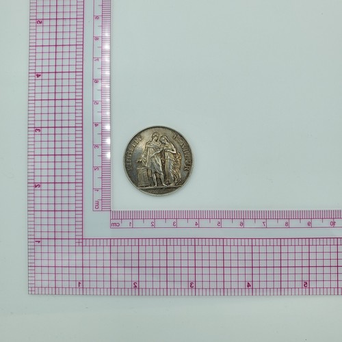 Original French Silver Token Antique 1899 wedding Jetton ietton coin souvenir - Picture 7 of 20