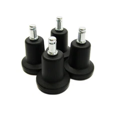 Bell-Shaped Rolling Caster Chair Wheels Stationary Replacement Converter Glides