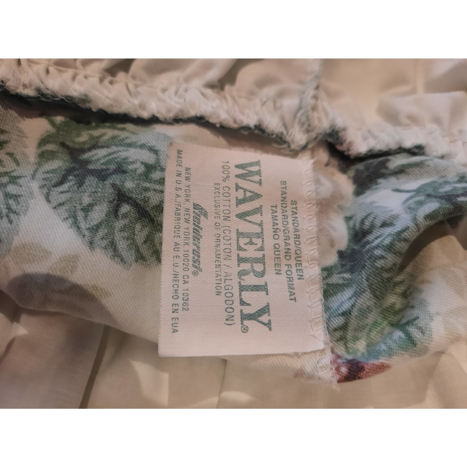 Waverly Pleasant Valley Pair of Pillow Cases, Double Ruffle, Tiny Hole