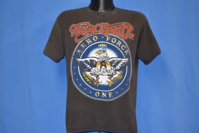 Aerosmith エアフォースワン Tシャツ M 86年ツアー Vtg 1986 Aerosmith Concert T-shirt Black M 80s Aero Force