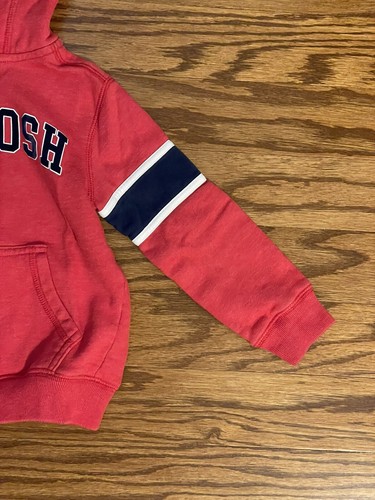 Little Boys Size 4 OSHKOSH Full-Zip Handwarmer Pockets Sleeve-Bands Red Jacket - Picture 4 of 12