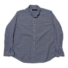 Polo Ralph Lauren Flesh Pony Shirt Mens Long Sleeve Button Down Blue Gingham EUC
