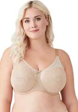 WACOAL 42D 855186 RETRO CHIC FULL FIGURE UNDERWIRE BRA, TOAST, NWT 60