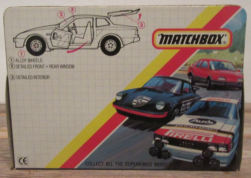 MATCHBOX 1987 SUPER KINGS PORSCHE 944 ROJO K-98 Foto 3 de 4
