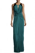 Halston Heritage Sleeveless Ruched Front Evening Gown Size XS  New With Tags