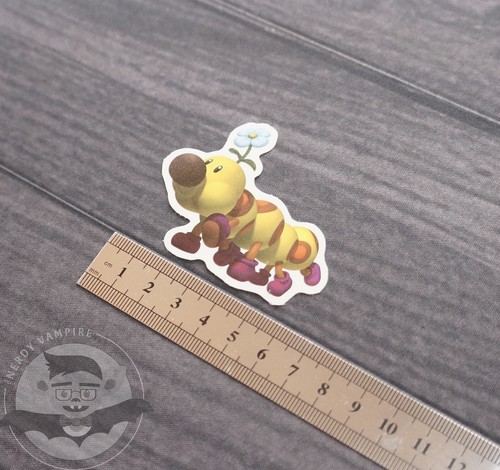 Super Mario Bros 3D World | The Wiggler Happy Walking Sticker Decal | Nintendo - Picture 3 of 3
