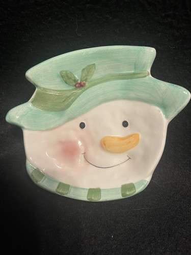 ADORABLE juego de fregadero de baño muñeco de nieve. Dispensador de jabón, plato, soporte para taza/cepillo de dientes - Imagen 7 de 12