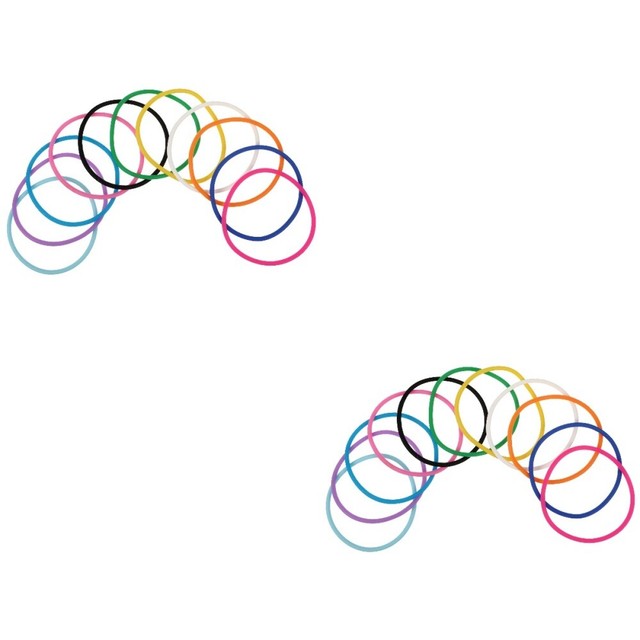 20 Pcs jelly soft wristbands Luminous Hair Ties Rainbow Jelly Bracelets 20 Pcs jelly soft wristbands Luminous Hair Ties Rainbow Jelly Bracelets