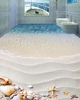Smooth Equivalent Sand 3D Floor Mural Photo Flooring Wallpaper Home Print Decor