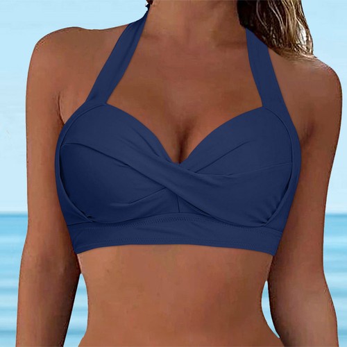 Women Lace Up Swimwear Tops Underwire Full Coverage Bikini Top Push Up Swim New - Bild 37 von 78
