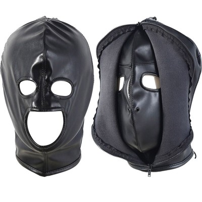 Adults Faux Leather Mask Headwear Couple Training Props Accessory 1Pc Gifts