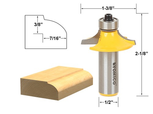 Thumbnail Euro Style Door Front Edging Router Bit - 1/2