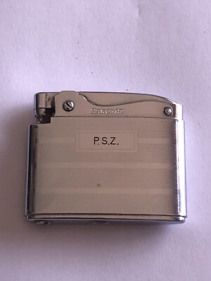 Vintage Lighter 60's  Sarome Rare w/ initials P.S.Z. Swallow  s.g.w.MFG.CO Japan