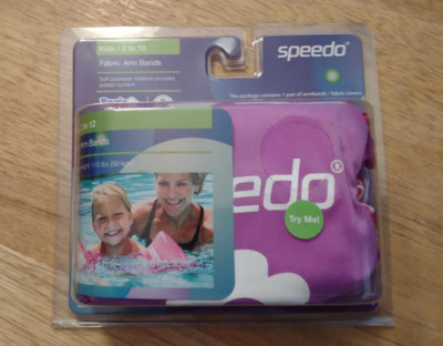 NEW Speedo Fabric Arm Bands Kids Size 2 to 12 Years Up to 110 Pounds