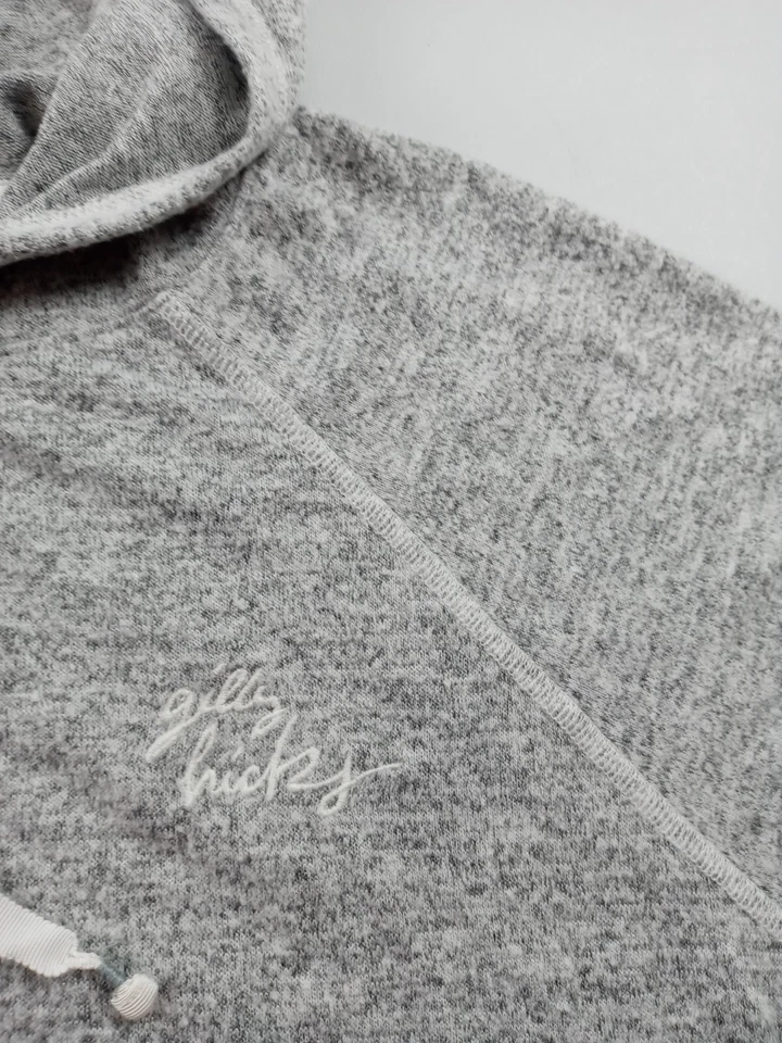 Sudadera Gilly Hicks Mujer Talla Grande Gris Con Capucha Recortada Suave Atletismo Foto 2 de 4