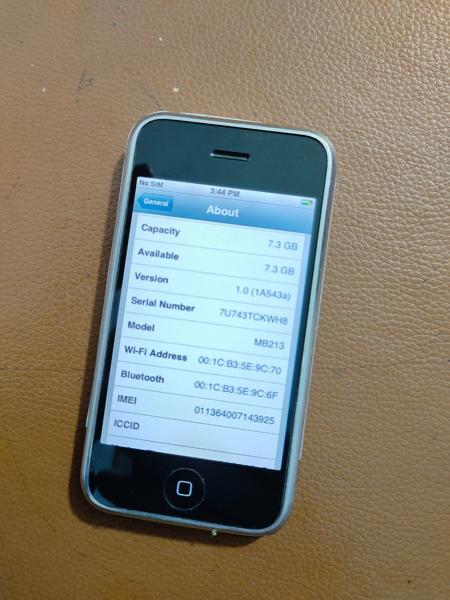 iPhone - onebrid Apple iphone 1st gen(iphone 2G)8GB A1203 ios 1.0 IMEI3925